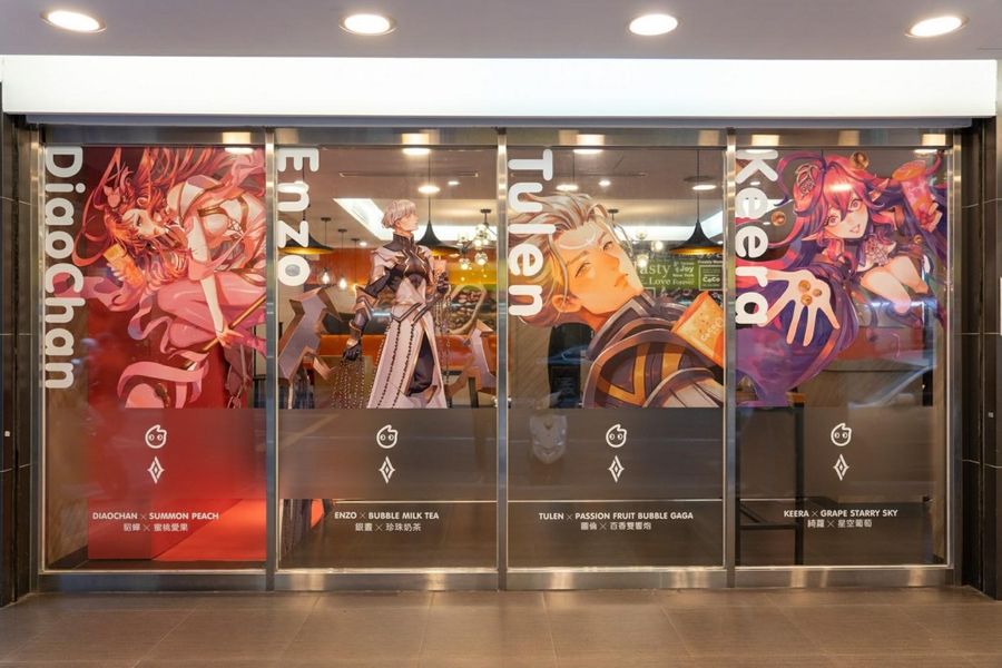  The store decorated with AoV style