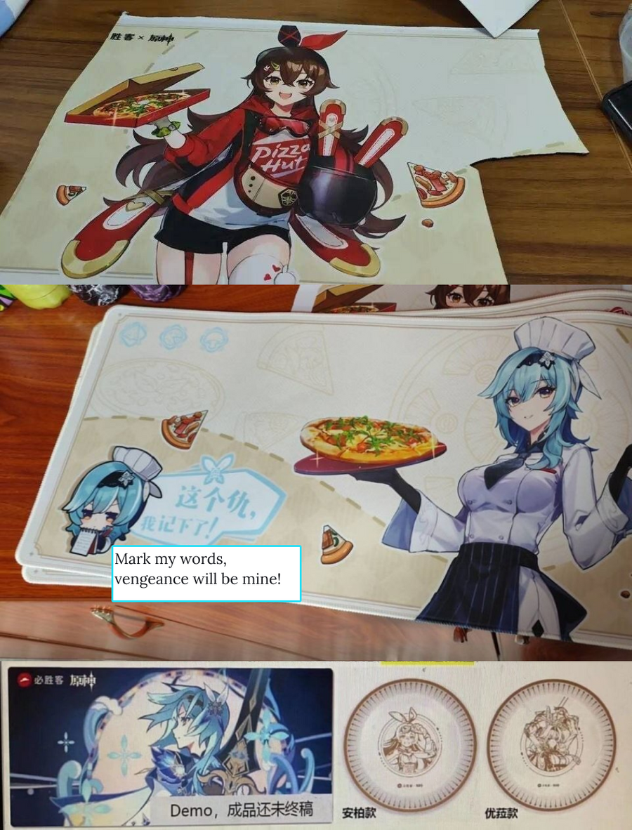 Photos of the collaboration game-related products are leaked online.