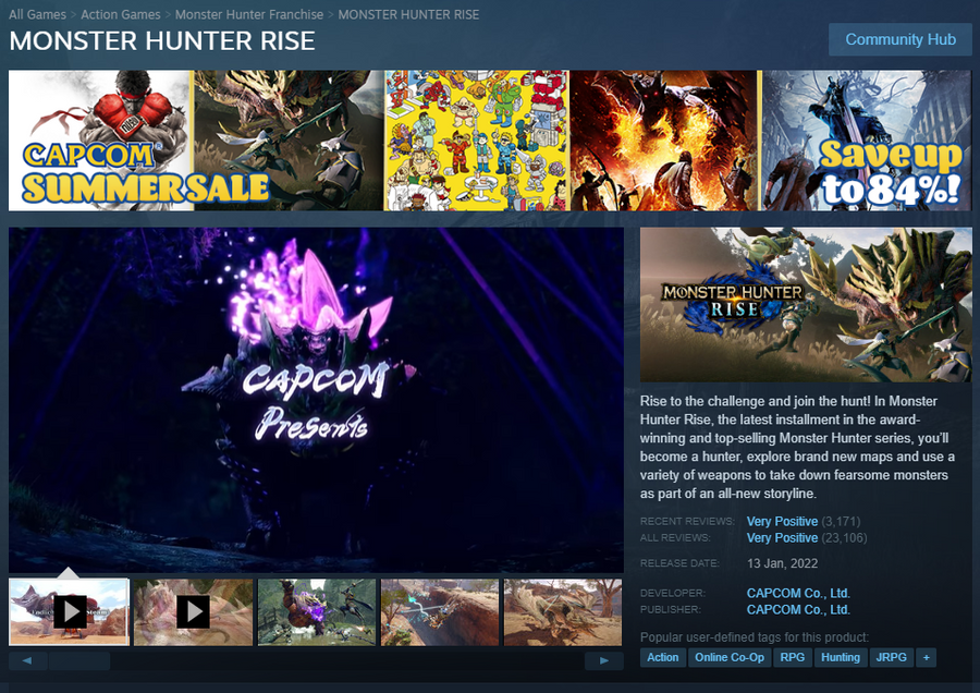 MONSTER HUNTER RISE: SUNBREAK On Steam
