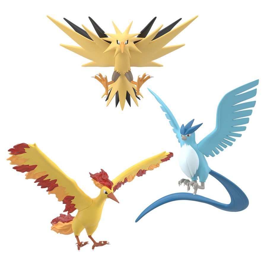 BANDAI POKEMON SCALE WORLD Kanto edition Articuno Zapdos Moltres