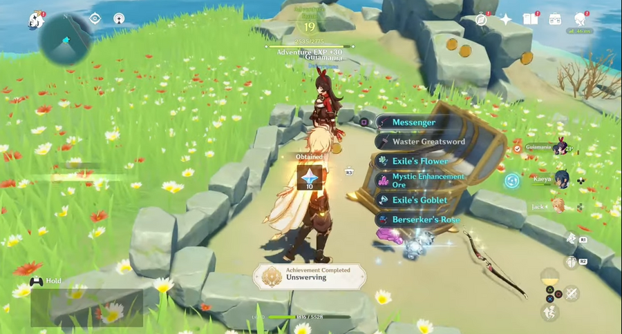 A screenshot from a video online showing how to get the hidden achievement.
