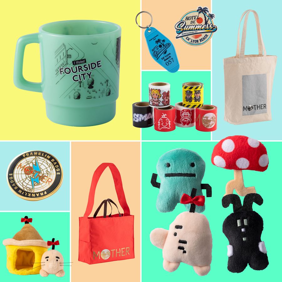 EarthBound/Mother merch that will be sold at the exhibit
