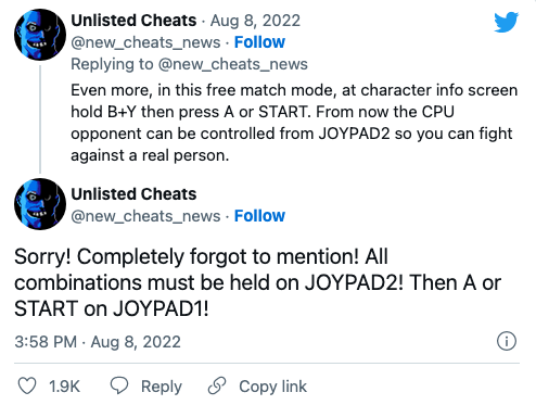 Unlisted Cheats’ original Tweet announcing their new findings