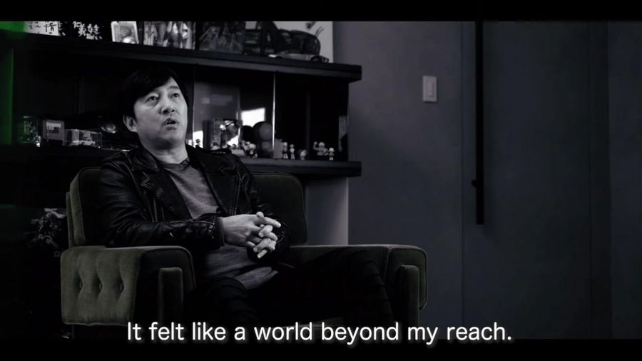 B&W creates an atmosphere.