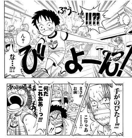 Luffy’s Arm in Comic Book