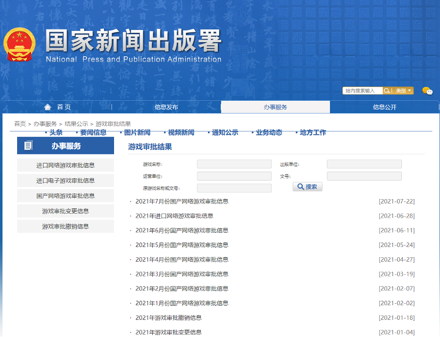 The list has not been updated since July