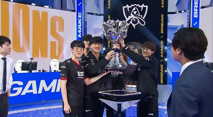 EDG won the 2021 Worlds Championship.