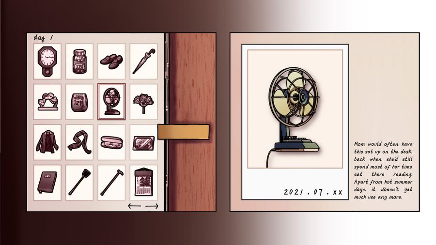 Items collected in puzzle game Room 301 No.6