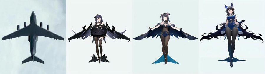 AI-generated art now with different detailed art styles and delicate details based on aircraft.