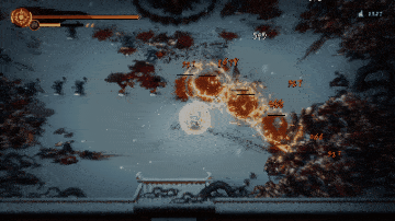 A Gif showing an example of the fast-paced, thrilling combat in game.