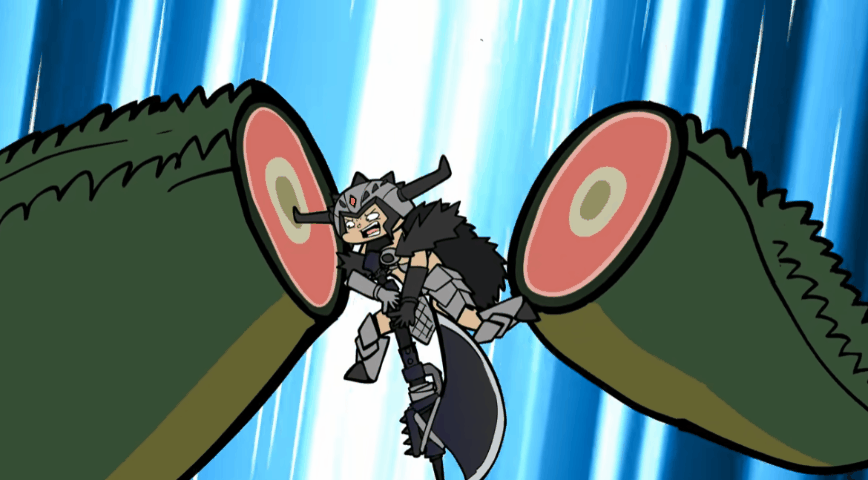 A gif from a meme video made by the NCHProducts[iii] shows the Deviljho eats its own tail.