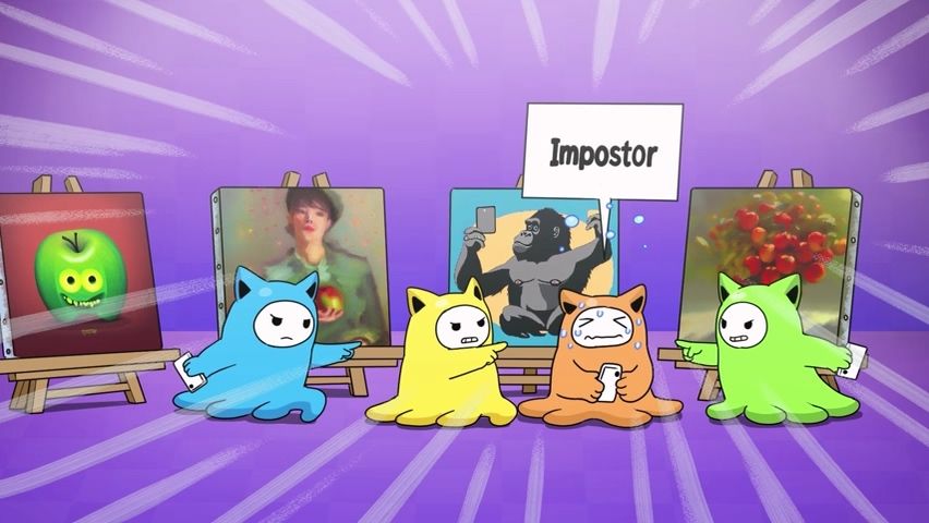 A screenshot of the game trailer explains the game’s idea.