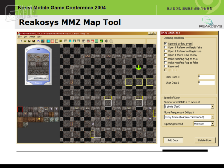 The map editor of M3D Solution