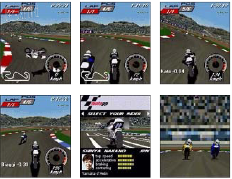 Another racing game developed based on JSR 184 standard