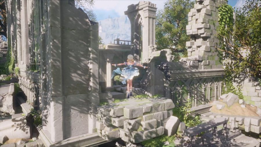 A screenshot of the trailer shows Nikki jumping between platforms