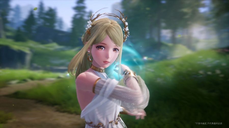 A screenshot from the trailer showing Nikki preparing to cast a spell.