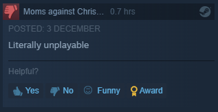 Player Review - &ldquo;Literally unplayable"