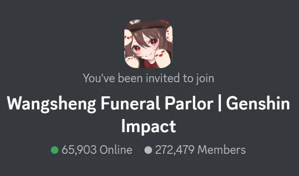 Discord server "Wangsheng Funeral Parlor"