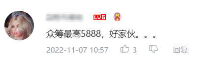 A player doubting the 5888 CNY price in Dullpain's crowdfunding plan