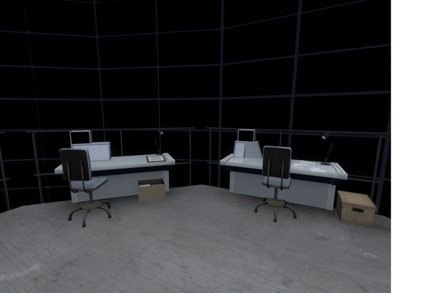 (Above: Luigi Ghirri, Orbetello; Below: Panda, Touring Wuzhi Mountain, materials from The Stanley Parable)