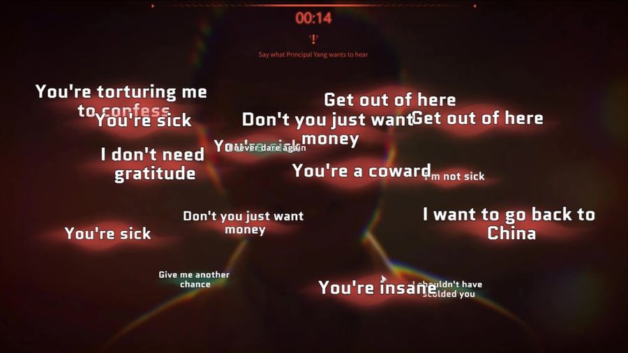 A screenshot of Breakout 13’s therapy mini-game.