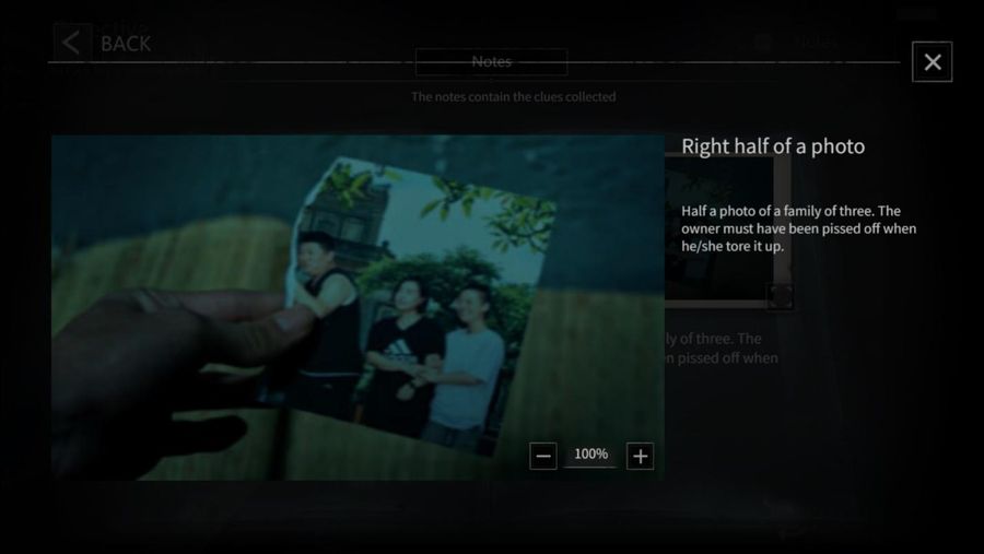 A screenshot of an in-game clue