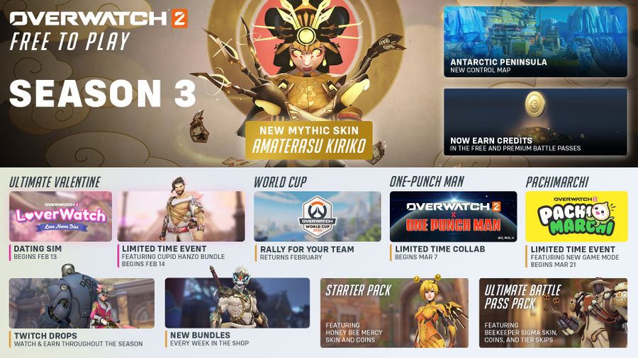 Overwatch 2 is getting a dating sim and a One Punch Man crossover in Season  3