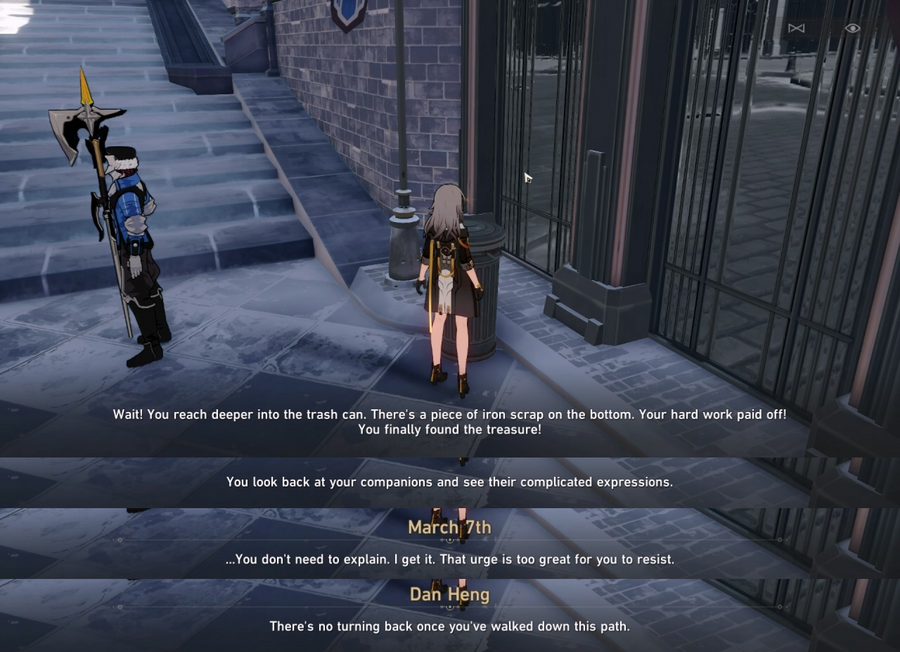 A screenshot of Honkai: Star Rail’s story.