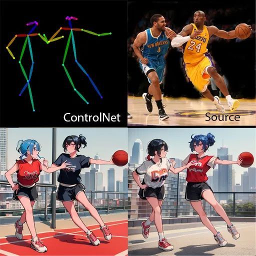 An example picture shows the potential operability of ControlNet