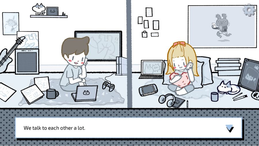 A screenshot of Yaheng’s visual novel LoveChoice