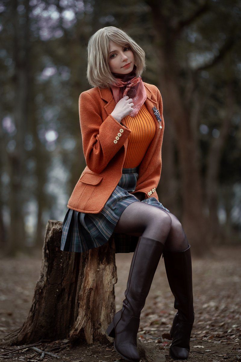 cosplay, women, resident evil 4 remake, forest