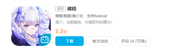 Velvet Code's rating on Bilibili dropped to 2.2/10 as players bombarded the game with negative feedback.