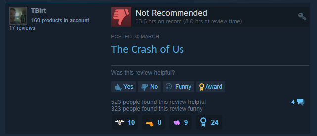 Both players and the game will crash eventually
