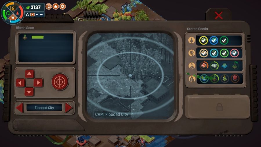 On the last level, players can collect seeds in a mini-game.