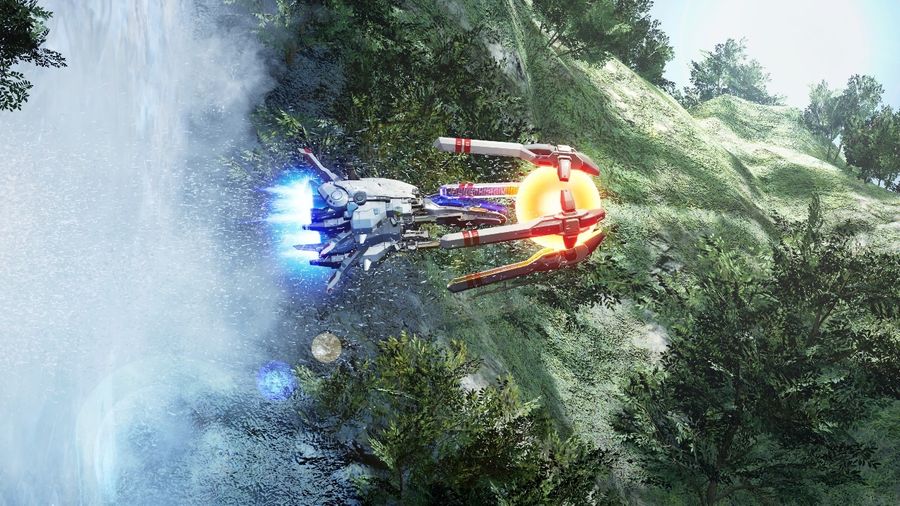 A concept picture of the R-Type Final 3 Evolved