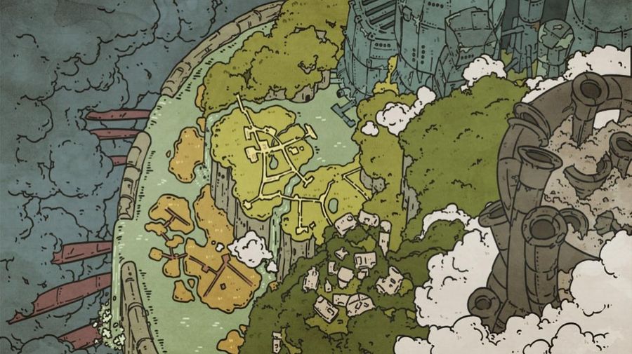 The story of the game takes place between the worlds of life and death