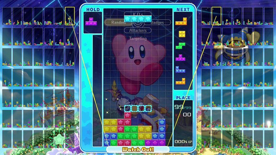 Kirby in Tetris