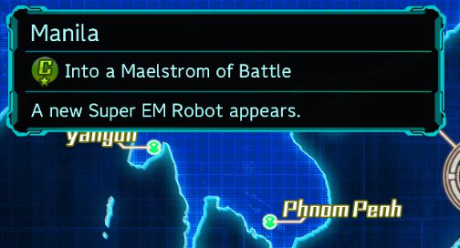 A screenshot of Super Robot Wars 30