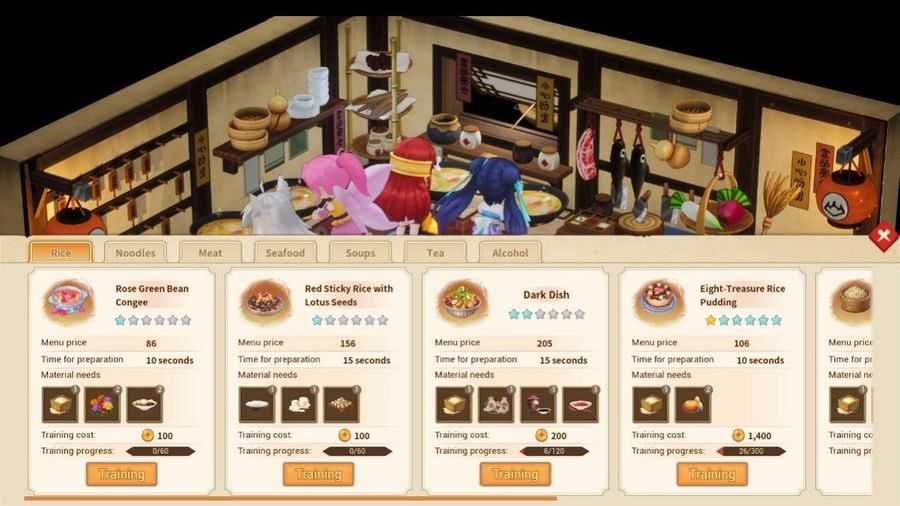 In-game graphics for Sword and Fairy Inn 2