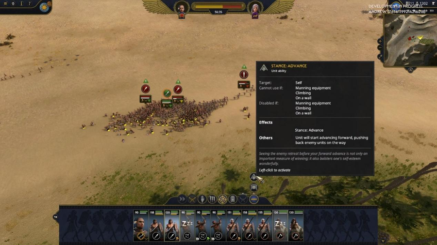 The new troop stance provides more tactical possibilities.