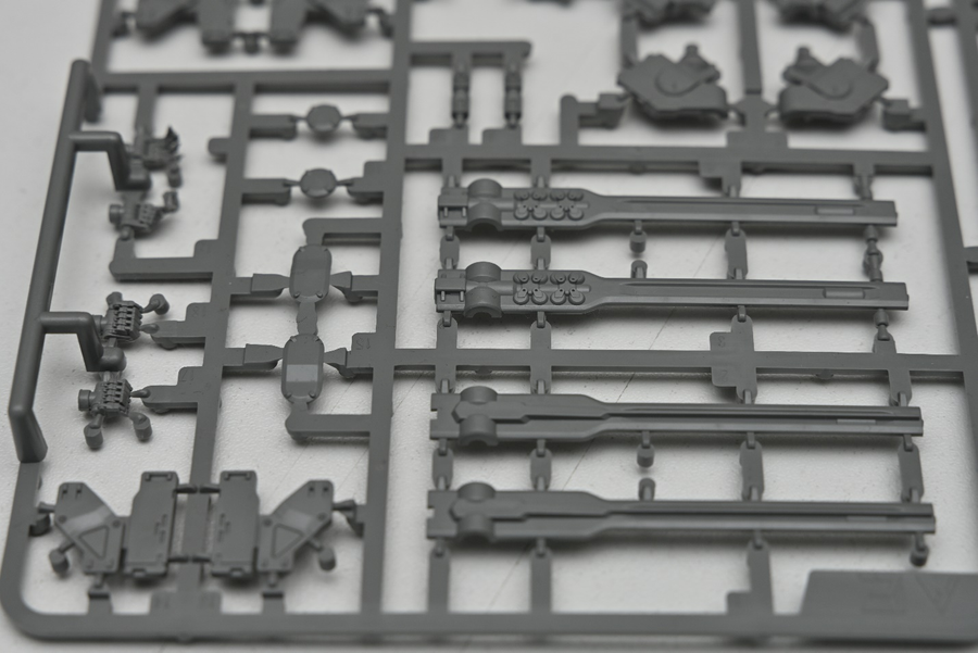 A photo of plastic model kit parts of EMBER: Obsidian Protocol