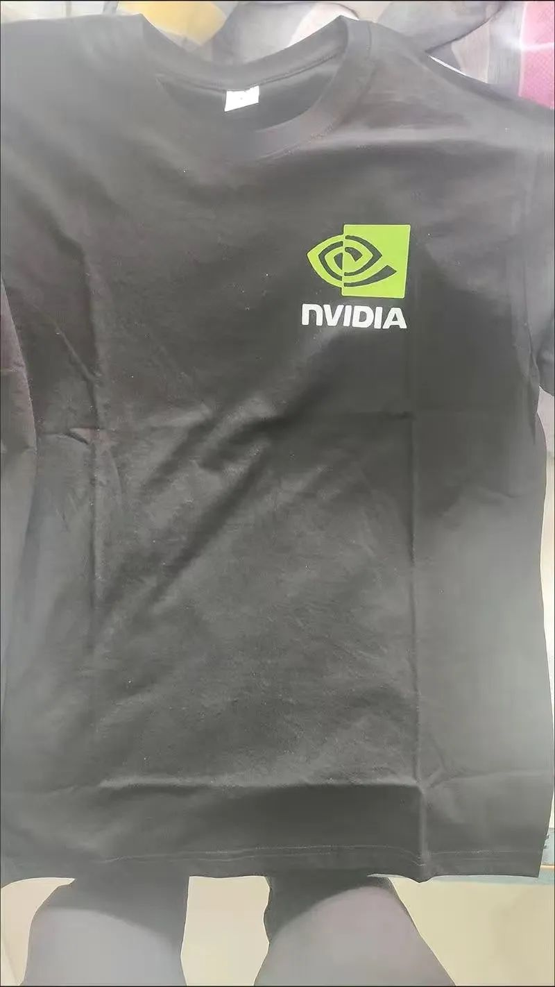 A photo of a T-shirt sold on PDD shows it has the Nvidia logo.