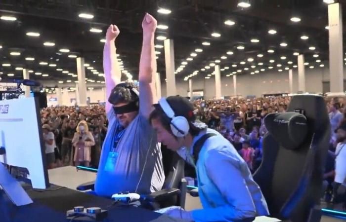 BlindWarriorSven winning the game