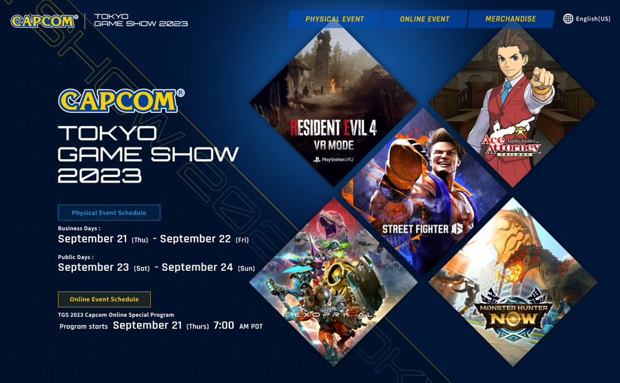 CAPCOM TOKYO GAME SHOW 2023 EVENT INFO｜CAPCOM