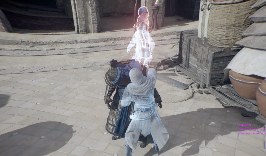 Basim assassinating the Harbor Master