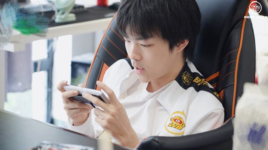 A Beijing WB player before yesterday&rsquo;s KPL match