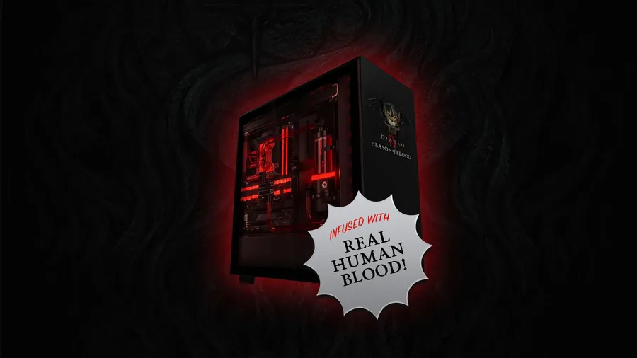The Diablo 4 themed, human-blood-inflused PC