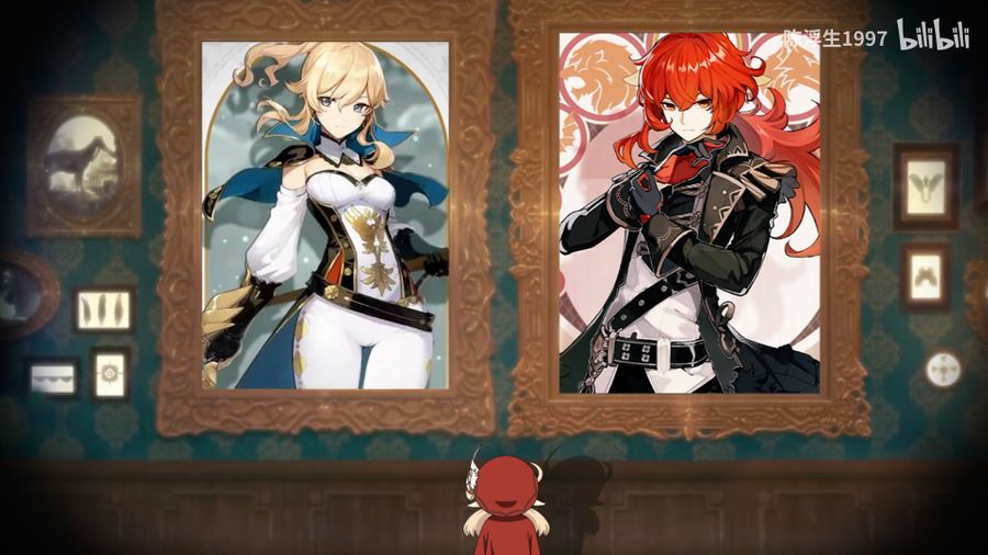 Fan-made ending with Genshin Impact (bottom) and Spy x Family elements (top)