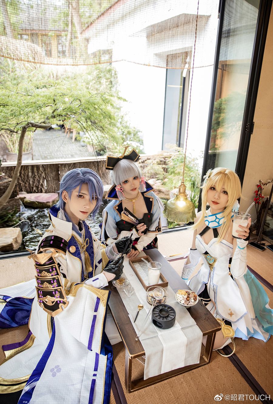 The Kamisato Siblings with Lumine