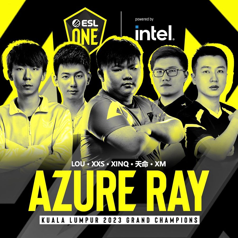 Team AzureRay Clinches DOTA2 ESL One Kuala Lumpur 2023 Title in Stunning Comeback Victory